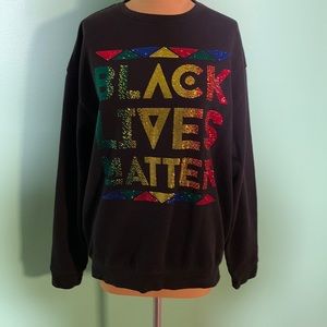 ✊🏿Black Lives Matter✊🏿 Diamond Jewel encrusted Sweatshirt by Carmelita Cimone